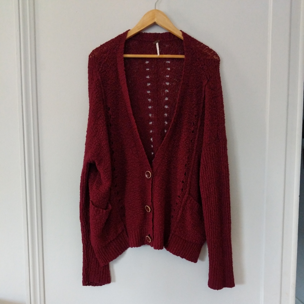 Free People Oversized Knit Sweater Size Small